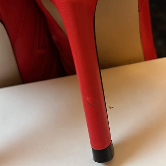 Charles David red leather booties - Picture 7 of 9